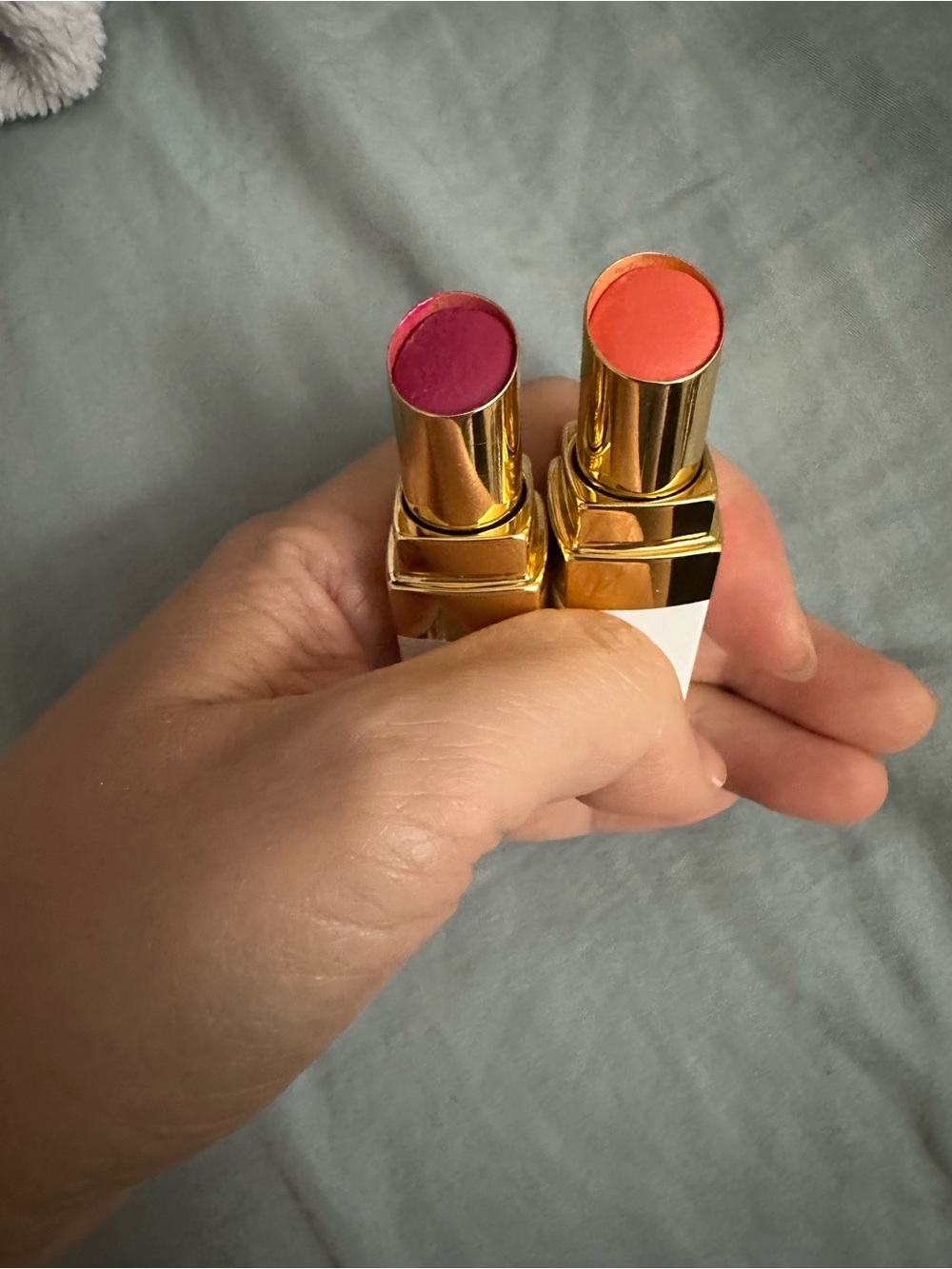 Chanel tinted lip balm rouge coco baume Duo - Pink & Coral Shades